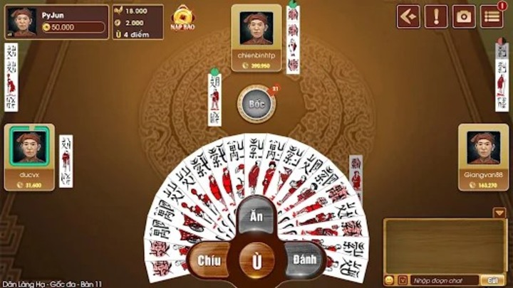 Các bước tham gia Bài chắn trực tuyến